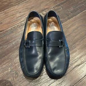 Ferragamo Men’s Loafers In Blue Size 10.5 PreLoved!